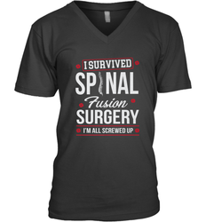 I Survived Spinal Fusion Surgery Men's V-Neck