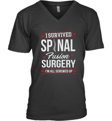 I Survived Spinal Fusion Surgery Men's V-Neck Men's V-Neck - belovedtshirt