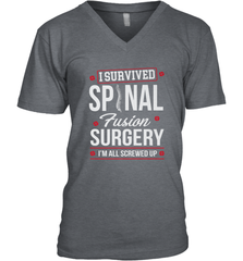 I Survived Spinal Fusion Surgery Men's V-Neck Men's V-Neck - belovedtshirt