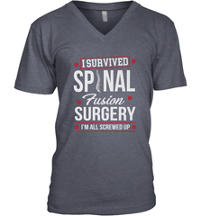 I Survived Spinal Fusion Surgery Men's V-Neck Men's V-Neck - belovedtshirt