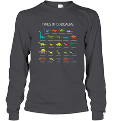Types Of Dinosaurs Long Sleeve T-Shirt Long Sleeve T-Shirt - belovedtshirt