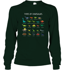 Types Of Dinosaurs Long Sleeve T-Shirt Long Sleeve T-Shirt - belovedtshirt