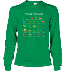 Types Of Dinosaurs Long Sleeve T-Shirt Long Sleeve T-Shirt - belovedtshirt
