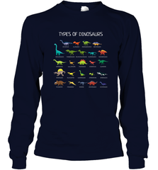 Types Of Dinosaurs Long Sleeve T-Shirt Long Sleeve T-Shirt - belovedtshirt