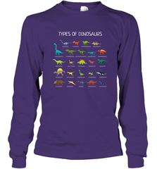 Types Of Dinosaurs Long Sleeve T-Shirt Long Sleeve T-Shirt - belovedtshirt