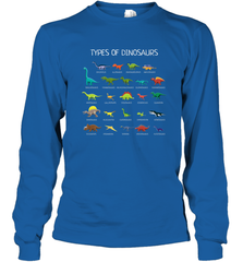 Types Of Dinosaurs Long Sleeve T-Shirt Long Sleeve T-Shirt - belovedtshirt