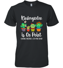 Kindergarten is on point, 1st day of school cactus teacher Men's Premium T-Shirt Men's Premium T-Shirt - belovedtshirt