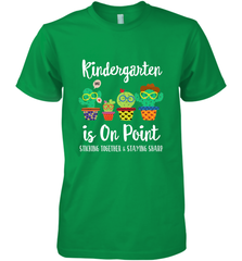 Kindergarten is on point, 1st day of school cactus teacher Men's Premium T-Shirt Men's Premium T-Shirt - belovedtshirt