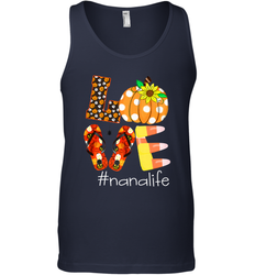 Funny Love Nanalife Pumpkin Flip Flops Nana Life Halloween Men's Tank Top