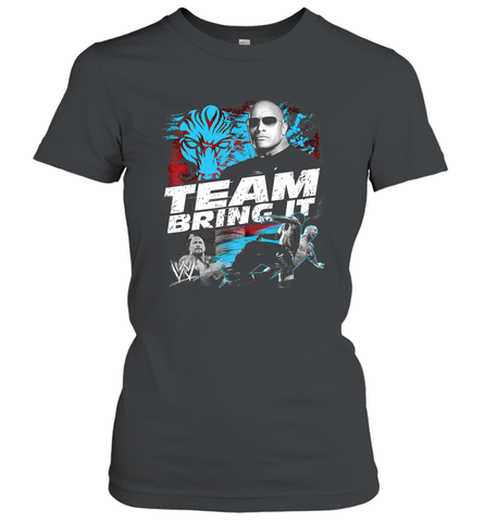 WWE The Rock Team Bring It Women's T-Shirt Women's T-Shirt / Black / S Women's T-Shirt - belovedtshirt
