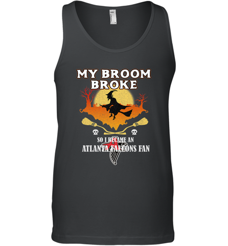 Broom Broke So I Became An Atlanta Falcons Fan  NFL Halloween Costume Men's Tank Top Men's Tank Top / Black / XS Men's Tank Top - belovedtshirt