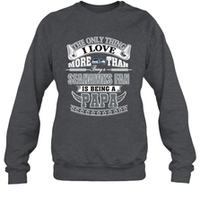 NFL The Only Thing I Love More Than Being A Seattle Seahawks Fan Is Being A Papa Football Crewneck Sweatshirt Crewneck Sweatshirt - belovedtshirt