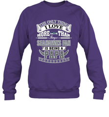 NFL The Only Thing I Love More Than Being A Seattle Seahawks Fan Is Being A Papa Football Crewneck Sweatshirt Crewneck Sweatshirt - belovedtshirt