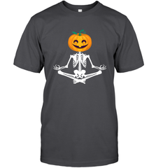 Halloween Yoga Zen Meditation Pumpkin skeleton Gift idea Men's T-Shirt Men's T-Shirt - belovedtshirt