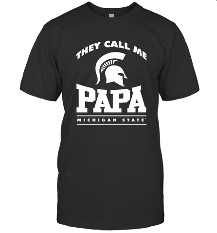 Michigan State Spartans They Call Me Papa Men's T-Shirt Men's T-Shirt / Black / S Men's T-Shirt - belovedtshirt