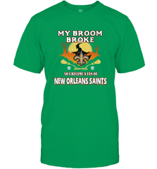 Broom Broke So I Became A Fan of New Orleans Saints   NFL Halloween Costume Men's T-Shirt Men's T-Shirt - belovedtshirt