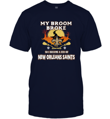 Broom Broke So I Became A Fan of New Orleans Saints   NFL Halloween Costume Men's T-Shirt Men's T-Shirt - belovedtshirt