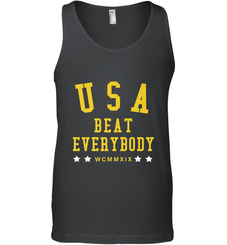 USA Beat Everybody Shirt _ USA Beat Everybody Men's Tank Top Men's Tank Top / Black / XS Men's Tank Top - belovedtshirt