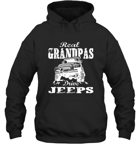 Funny Gift Papa Real Granddpas Drive Hooded Sweatshirt Hooded Sweatshirt / Black / S Hooded Sweatshirt - belovedtshirt