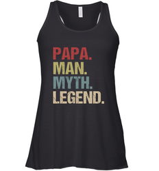 Papa Man Myth Legend Dad Father Women's Racerback Tank