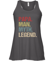 Papa Man Myth Legend Dad Father Women's Racerback Tank Women's Racerback Tank - belovedtshirt