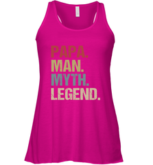 Papa Man Myth Legend Dad Father Women's Racerback Tank Women's Racerback Tank - belovedtshirt