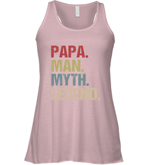 Papa Man Myth Legend Dad Father Women's Racerback Tank Women's Racerback Tank - belovedtshirt