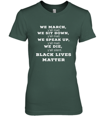 We March, Y'all Mad, Black Lives Matter Women's Premium T-Shirt Women's Premium T-Shirt - belovedtshirt