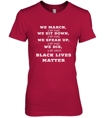 We March, Y'all Mad, Black Lives Matter Women's Premium T-Shirt Women's Premium T-Shirt - belovedtshirt