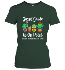 2nd Grade is on point, 1st day of school cactus teacher gift Women's T-Shirt Women's T-Shirt - belovedtshirt