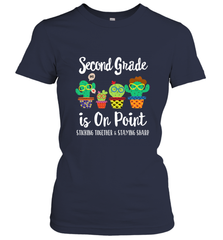 2nd Grade is on point, 1st day of school cactus teacher gift Women's T-Shirt Women's T-Shirt - belovedtshirt