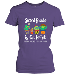 2nd Grade is on point, 1st day of school cactus teacher gift Women's T-Shirt Women's T-Shirt - belovedtshirt