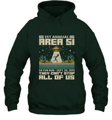 Storm Area 51 5K Fun Run They Can't Stop Us All Vintage UFO Hooded Sweatshirt Hooded Sweatshirt - belovedtshirt