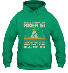 Storm Area 51 5K Fun Run They Can't Stop Us All Vintage UFO Hooded Sweatshirt Hooded Sweatshirt - belovedtshirt