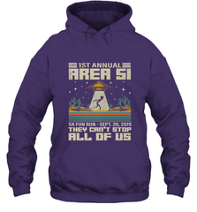 Storm Area 51 5K Fun Run They Can't Stop Us All Vintage UFO Hooded Sweatshirt Hooded Sweatshirt - belovedtshirt