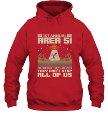 Storm Area 51 5K Fun Run They Can't Stop Us All Vintage UFO Hooded Sweatshirt Hooded Sweatshirt - belovedtshirt