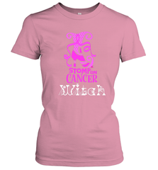 Stomp On Cancer Witch High Heel Breast Cancer Halloween Women's T-Shirt Women's T-Shirt - belovedtshirt