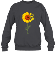 You're My Sunshine Sunflower Dinosaur T Rex Crewneck Sweatshirt Crewneck Sweatshirt - belovedtshirt