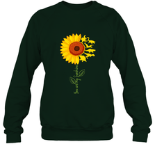 You're My Sunshine Sunflower Dinosaur T Rex Crewneck Sweatshirt Crewneck Sweatshirt - belovedtshirt