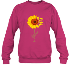 You're My Sunshine Sunflower Dinosaur T Rex Crewneck Sweatshirt Crewneck Sweatshirt - belovedtshirt