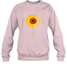 You're My Sunshine Sunflower Dinosaur T Rex Crewneck Sweatshirt Crewneck Sweatshirt - belovedtshirt