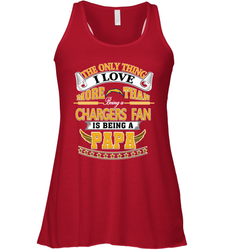 NFL The Only Thing I Love More Than Being A Los Angeles Chargers Fan Is Being A Papa Football Women's Racerback Tank