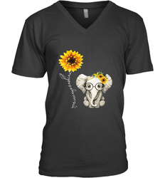 You Are My Sunshine Hippie Sunflower Elephant Gift Friend Men's V-Neck