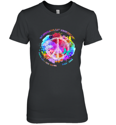 Woodstocks 50th Anniversary Peace Love tee Women's Premium T-Shirt