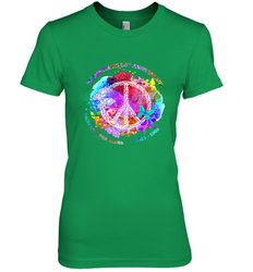 Woodstocks 50th Anniversary Peace Love tee Women's Premium T-Shirt