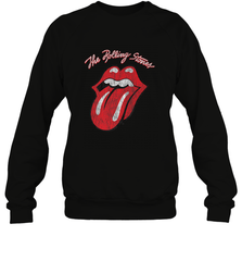 Mens The Rolling Stones Script Tongue Logo Crewneck Sweatshirt Crewneck Sweatshirt - belovedtshirt