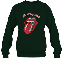 Mens The Rolling Stones Script Tongue Logo Crewneck Sweatshirt Crewneck Sweatshirt - belovedtshirt