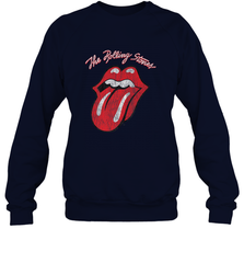 Mens The Rolling Stones Script Tongue Logo Crewneck Sweatshirt Crewneck Sweatshirt - belovedtshirt