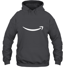 Smile Shirt  White Logo Hooded Sweatshirt Hooded Sweatshirt - belovedtshirt