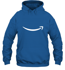 Smile Shirt  White Logo Hooded Sweatshirt Hooded Sweatshirt - belovedtshirt